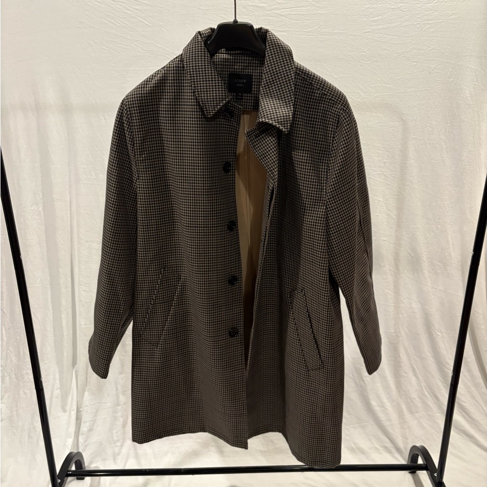 J Crew Ludlow Coat (Checkered Brown/Black)